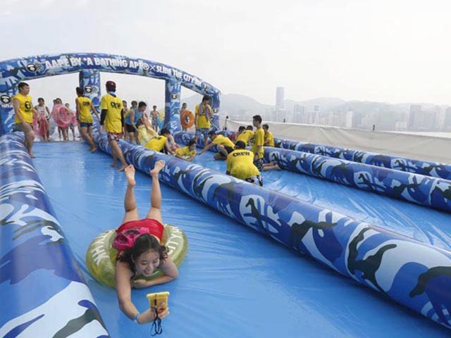 Cmouflage 1000ft Slip And Slide Inflatable Slide The City Manufacturer China BY-STC-023